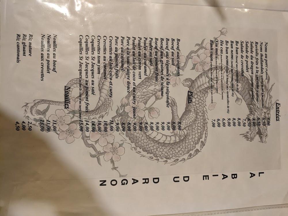 La Baie du Dragon - Menu Image 3
